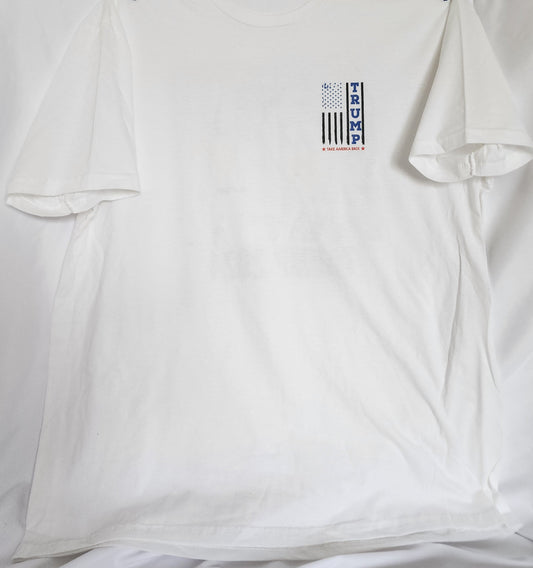 Trump Fight Short Sleeve T-Shirt Front & Back