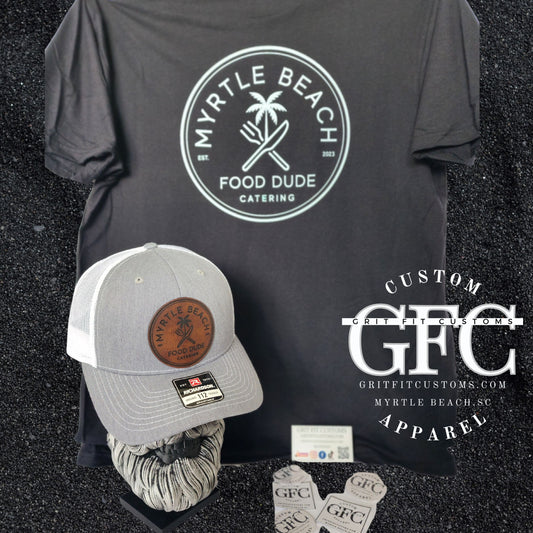 Myrtle Beach Food Dude Short Sleeve T-Shirt Front & Back