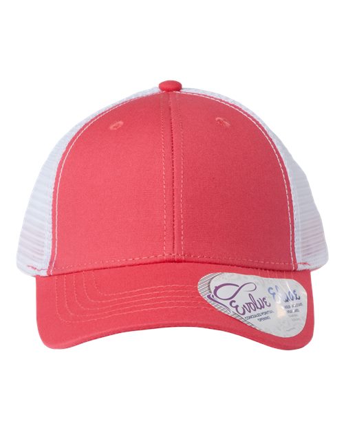 Custom Women’s Trucker Hat | Engraved Leather Patch Cap