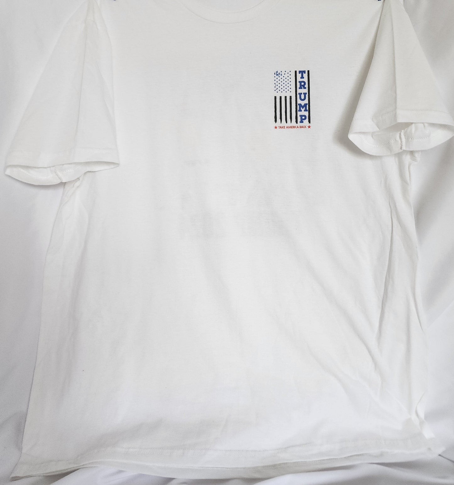 Trump Fight Short Sleeve T-Shirt Front & Back