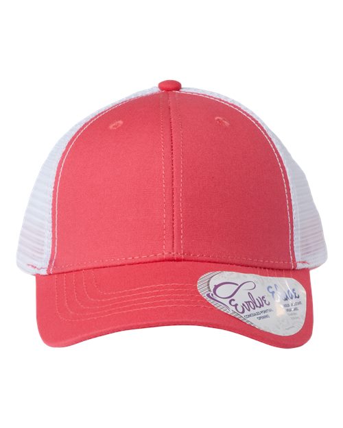 Women's Modern Trucker Cap with Customizable Engraved Leatherette Patch