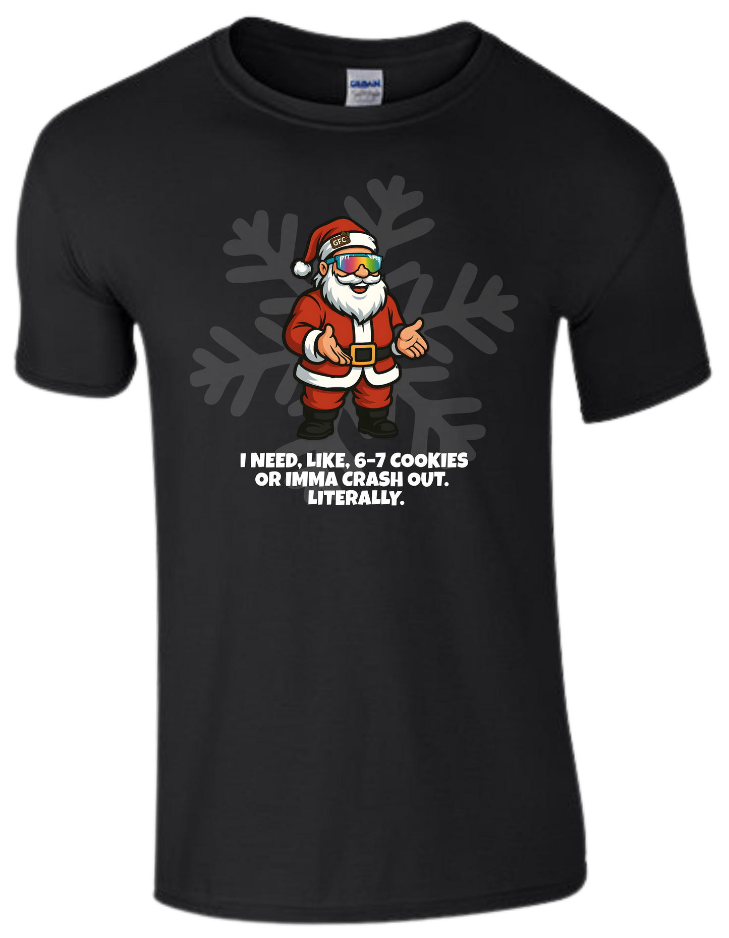 6–7 Cookies Santa Tee | Funny Teen Christmas Shirt